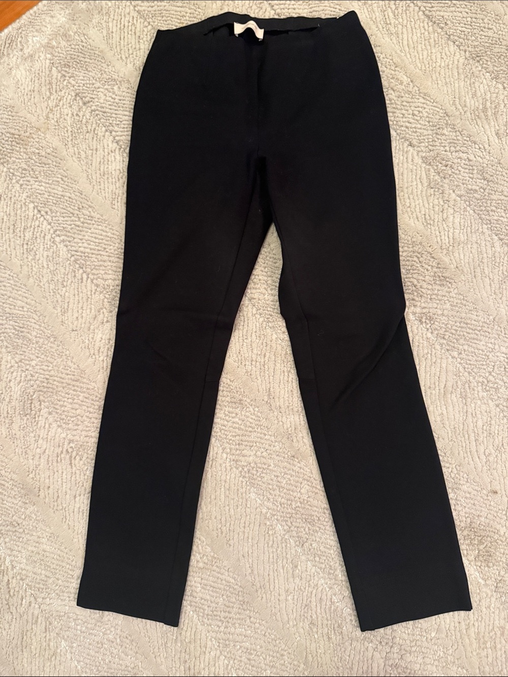 Classic Via Massini Black dressy Straight-Leg Pants
